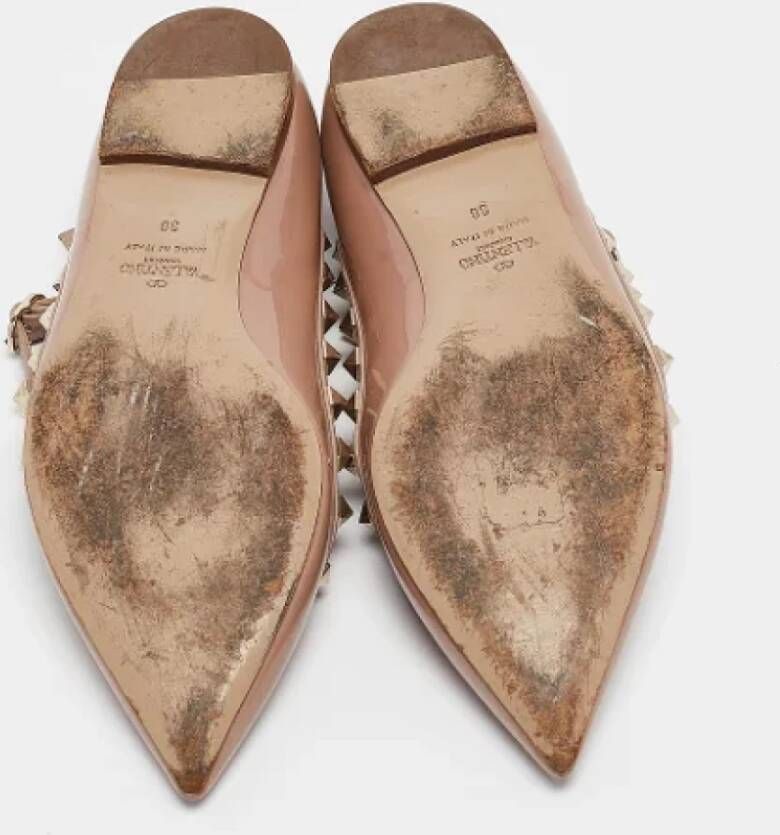 Valentino Vintage Pre-owned Leather flats Pink Dames