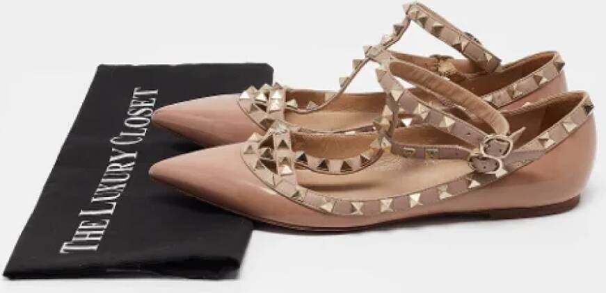 Valentino Vintage Pre-owned Leather flats Pink Dames