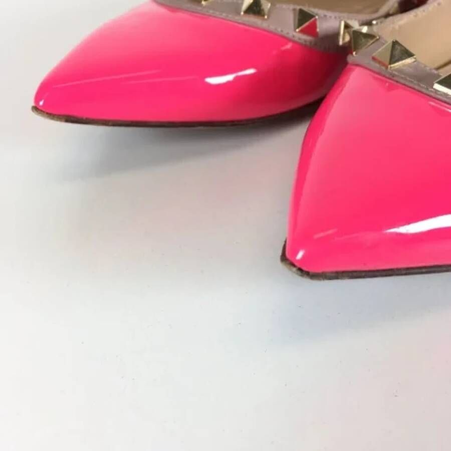 Valentino Vintage Pre-owned Leather flats Pink Dames