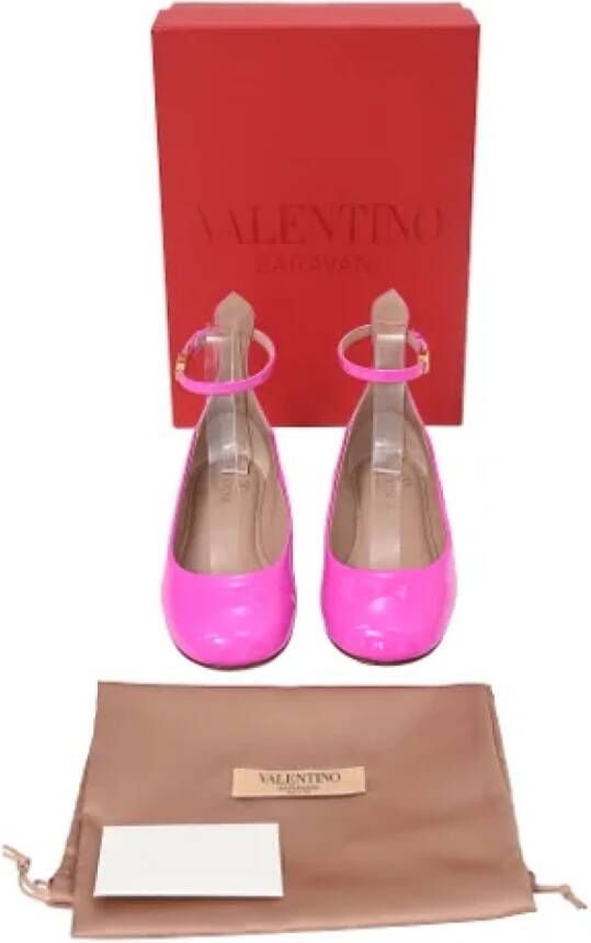 Valentino Vintage Pre-owned Leather flats Pink Dames
