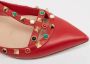 Valentino Vintage Pre-owned Leather flats Red Dames - Thumbnail 7