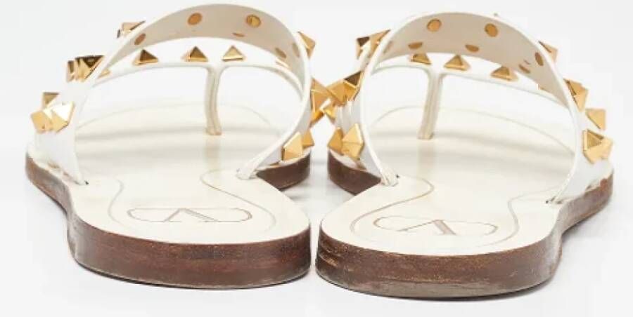 Valentino Vintage Pre-owned Leather flats White Dames