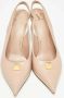 Valentino Vintage Pre-owned Leather heels Beige Dames - Thumbnail 3