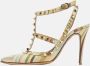 Valentino Vintage Pre-owned Leather heels Beige Dames - Thumbnail 2