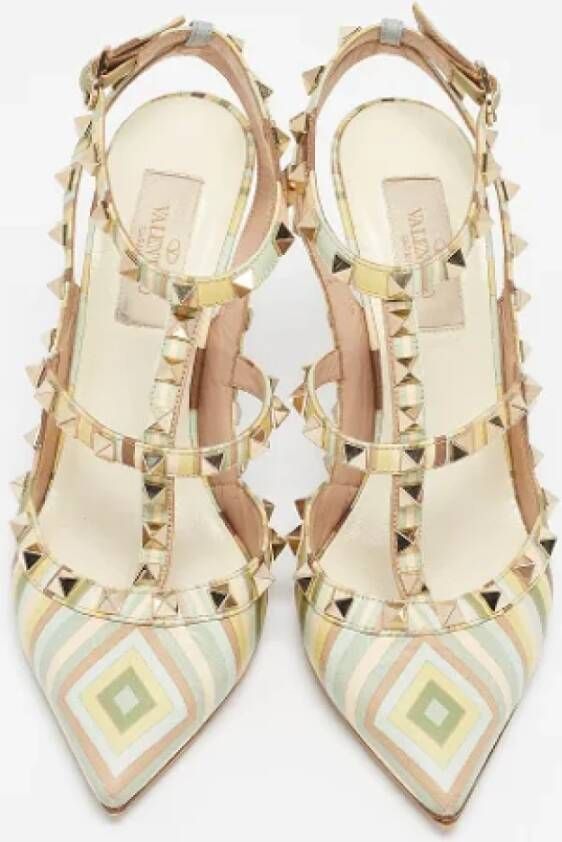 Valentino Vintage Pre-owned Leather heels Beige Dames