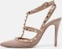 Valentino Vintage Pre-owned Leather heels Beige Dames - Thumbnail 2
