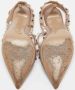 Valentino Vintage Pre-owned Leather heels Beige Dames - Thumbnail 6