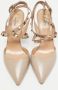 Valentino Vintage Pre-owned Leather heels Beige Dames - Thumbnail 3