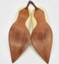 Valentino Vintage Pre-owned Leather heels Beige Dames - Thumbnail 5