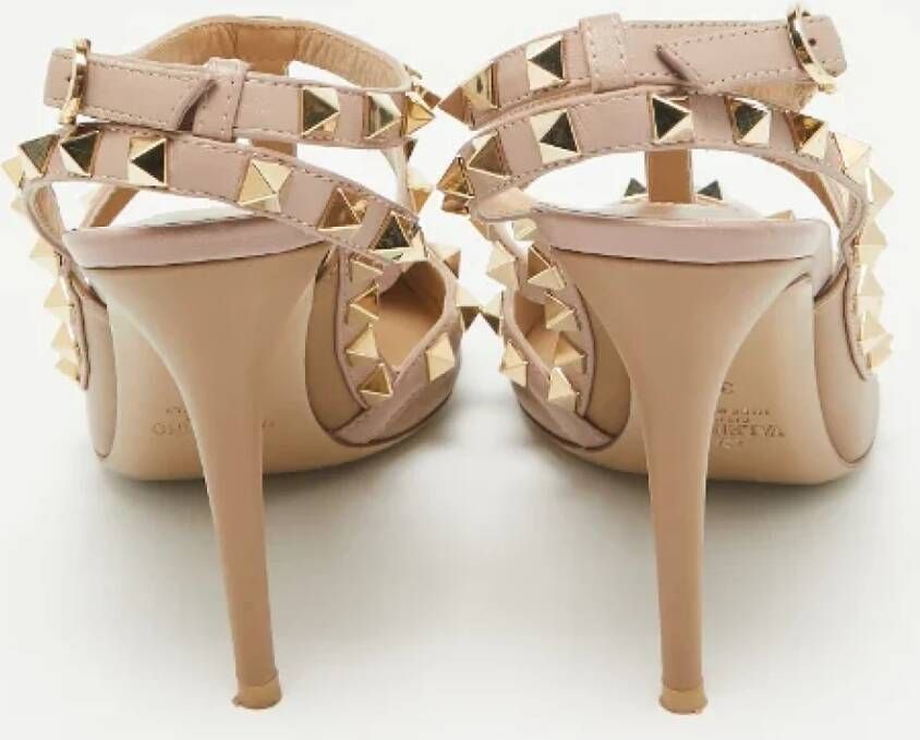Valentino Vintage Pre-owned Leather heels Beige Dames