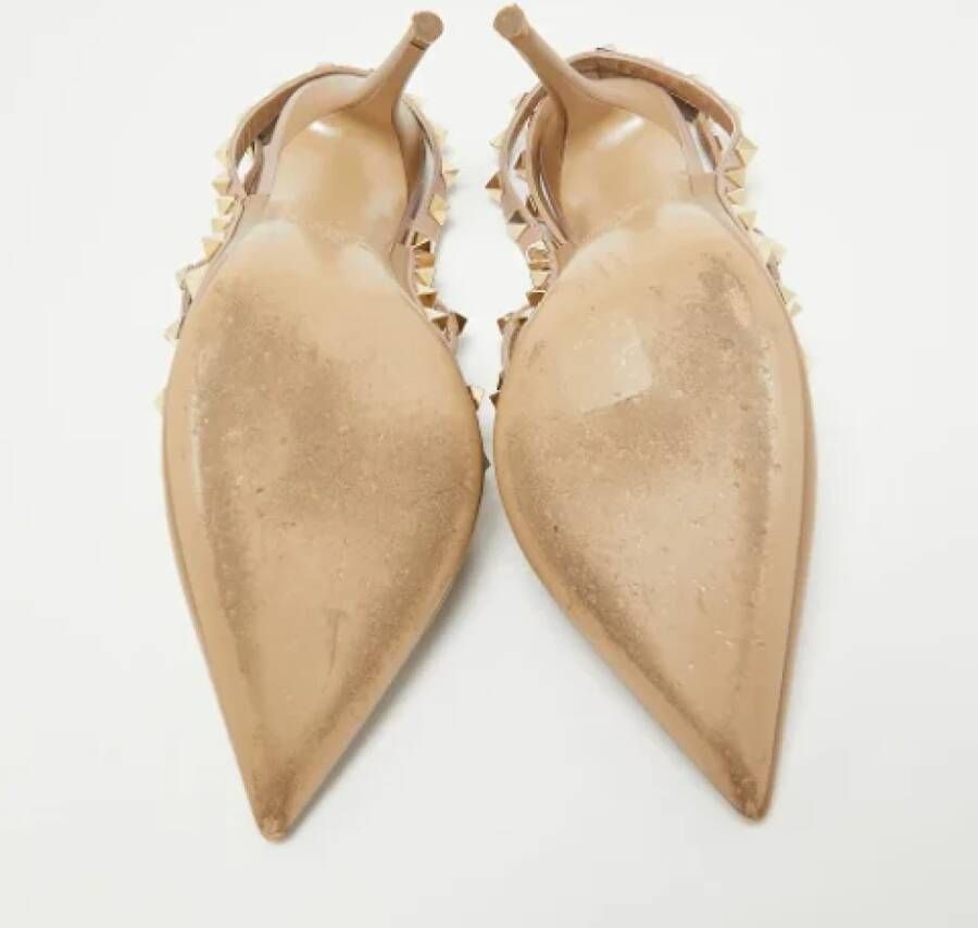 Valentino Vintage Pre-owned Leather heels Beige Dames