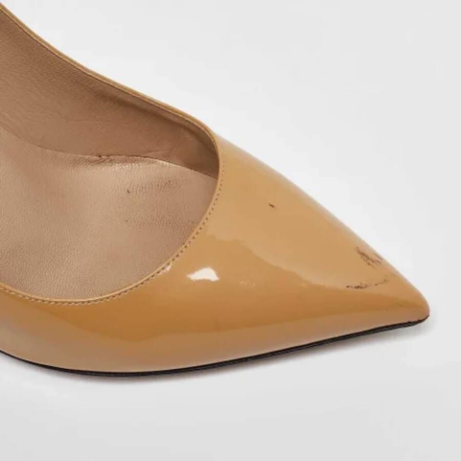 Valentino Vintage Pre-owned Leather heels Beige Dames