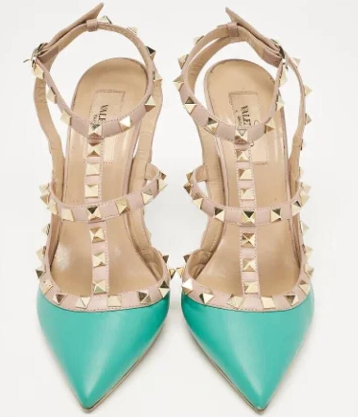 Valentino Vintage Pre-owned Leather heels Beige Dames