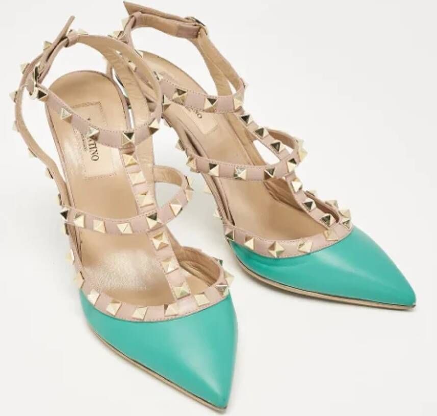 Valentino Vintage Pre-owned Leather heels Beige Dames