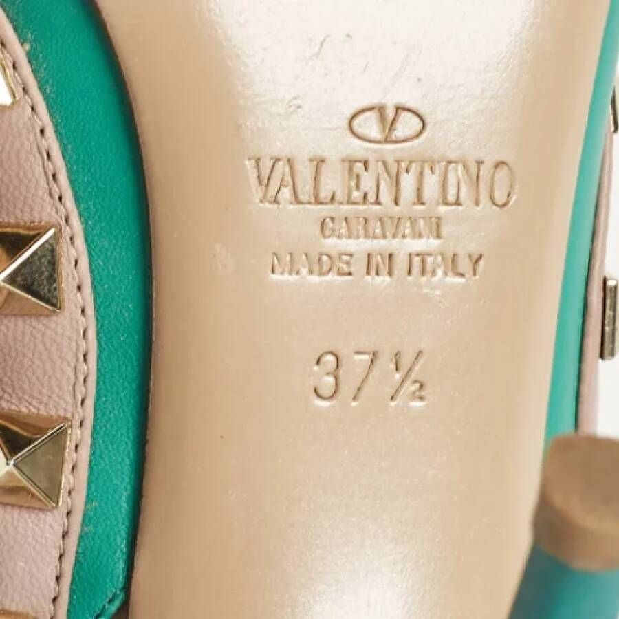 Valentino Vintage Pre-owned Leather heels Beige Dames