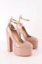 Valentino Vintage Pre-owned Leather heels Beige Dames - Thumbnail 3