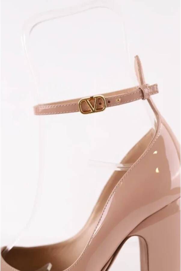 Valentino Vintage Pre-owned Leather heels Beige Dames