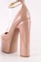 Valentino Vintage Pre-owned Leather heels Beige Dames - Thumbnail 5