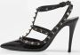 Valentino Vintage Pre-owned Leather heels Black Dames - Thumbnail 2