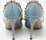 Valentino Vintage Pre-owned Leather heels Blue Dames - Thumbnail 5
