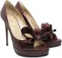 Valentino Vintage Pre-owned Leather heels Brown Dames - Thumbnail 2