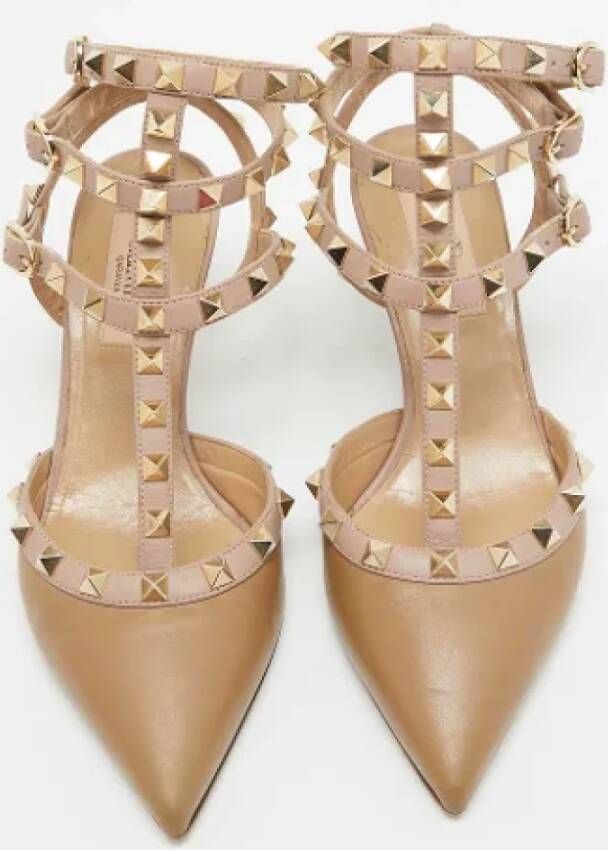 Valentino Vintage Pre-owned Leather heels Brown Dames