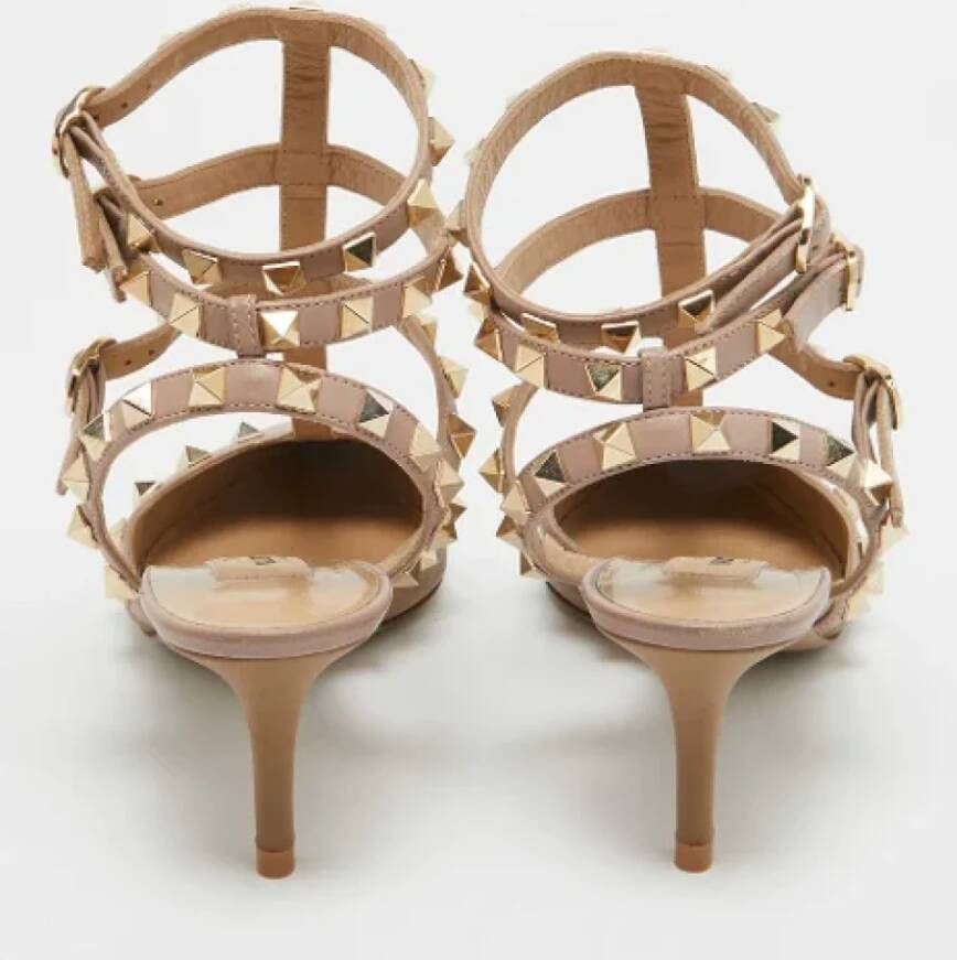 Valentino Vintage Pre-owned Leather heels Brown Dames