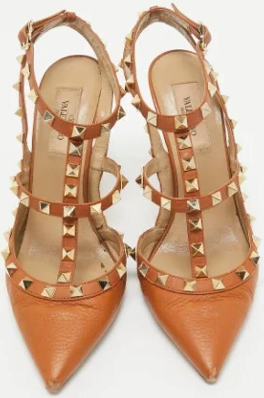 Valentino Vintage Pre-owned Leather heels Brown Dames