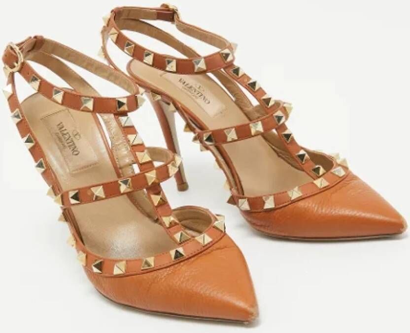 Valentino Vintage Pre-owned Leather heels Brown Dames