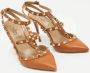Valentino Vintage Pre-owned Leather heels Brown Dames - Thumbnail 4