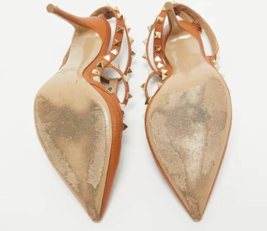Valentino Vintage Pre-owned Leather heels Brown Dames
