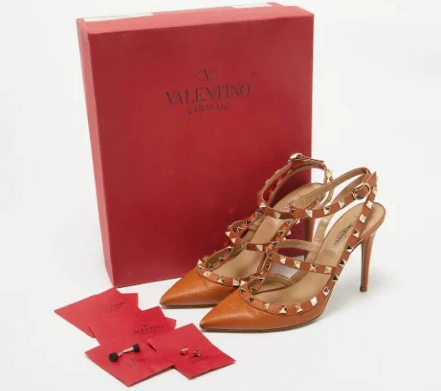 Valentino Vintage Pre-owned Leather heels Brown Dames