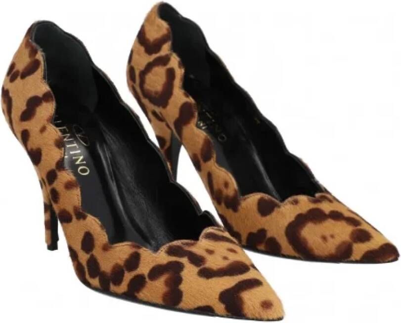 Valentino Vintage Pre-owned Leather heels Brown Dames