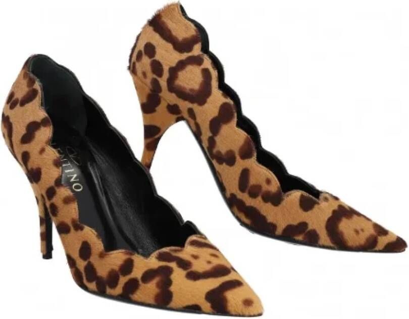 Valentino Vintage Pre-owned Leather heels Brown Dames