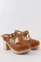 Valentino Vintage Pre-owned Leather heels Brown Dames - Thumbnail 4