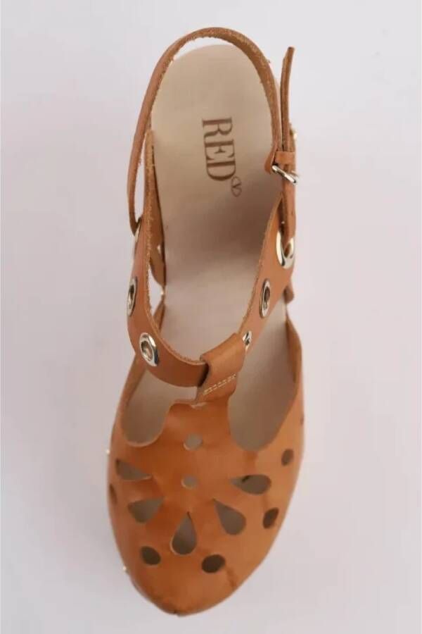 Valentino Vintage Pre-owned Leather heels Brown Dames