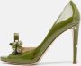 Valentino Vintage Pre-owned Leather heels Green Dames - Thumbnail 2