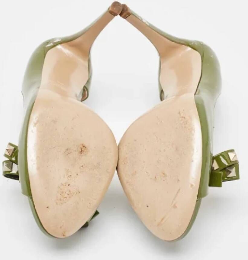 Valentino Vintage Pre-owned Leather heels Green Dames