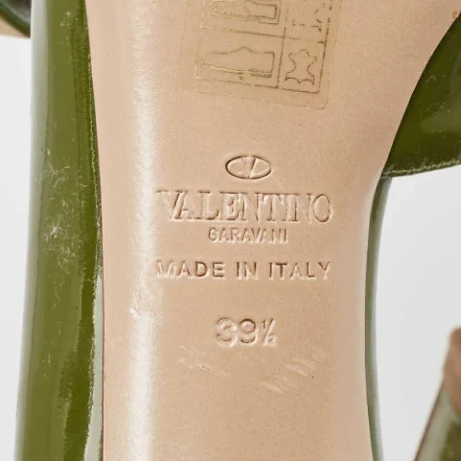 Valentino Vintage Pre-owned Leather heels Green Dames