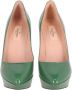 Valentino Vintage Pre-owned Leather heels Green Dames - Thumbnail 2