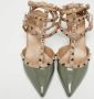 Valentino Vintage Pre-owned Leather heels Green Dames - Thumbnail 3