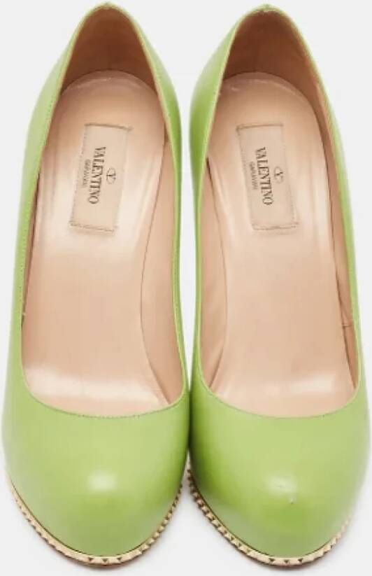 Valentino Vintage Pre-owned Leather heels Green Dames