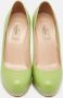 Valentino Vintage Pre-owned Leather heels Green Dames - Thumbnail 3