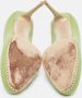 Valentino Vintage Pre-owned Leather heels Green Dames - Thumbnail 6