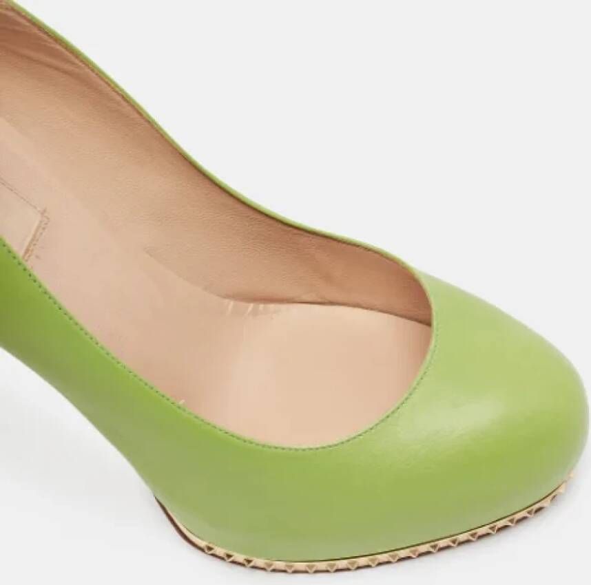 Valentino Vintage Pre-owned Leather heels Green Dames