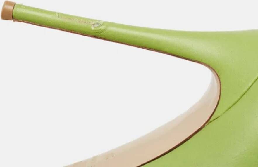 Valentino Vintage Pre-owned Leather heels Green Dames