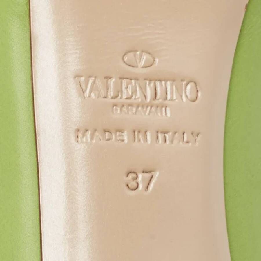 Valentino Vintage Pre-owned Leather heels Green Dames