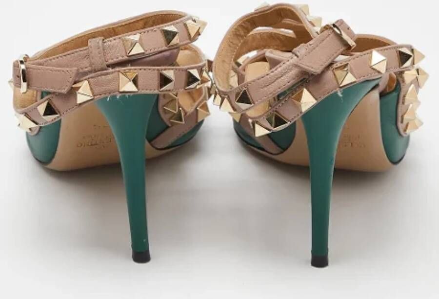 Valentino Vintage Pre-owned Leather heels Green Dames