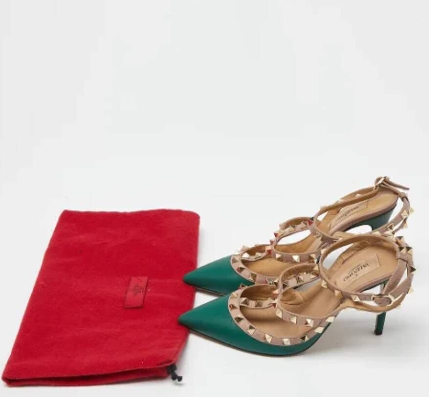 Valentino Vintage Pre-owned Leather heels Green Dames