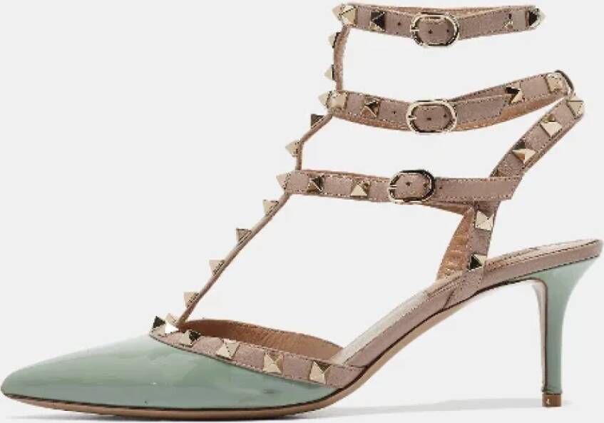Valentino Vintage Pre-owned Leather heels Green Dames